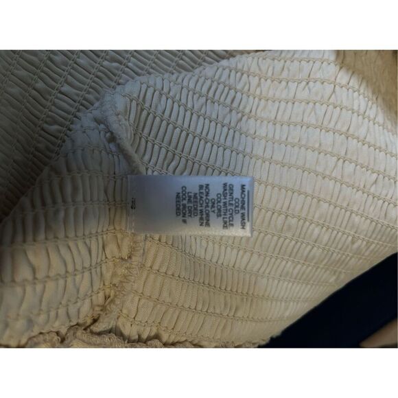 Versona Ivory Tiered Smocked Babydoll Maxi Dress L - Picture 9 of 9